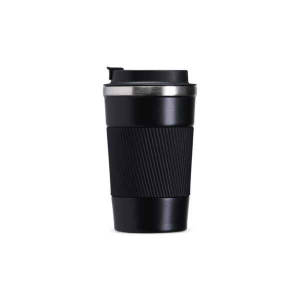 Copo térmico personalizado preto com logomarca