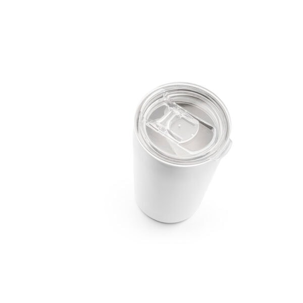 Copo térmico 380ml branco para brindes empresariais