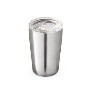 Copo térmico personalizado 380ml aço inox branco