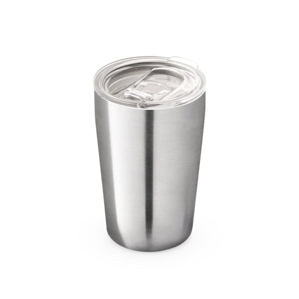 Copo térmico personalizado 380ml aço inox branco