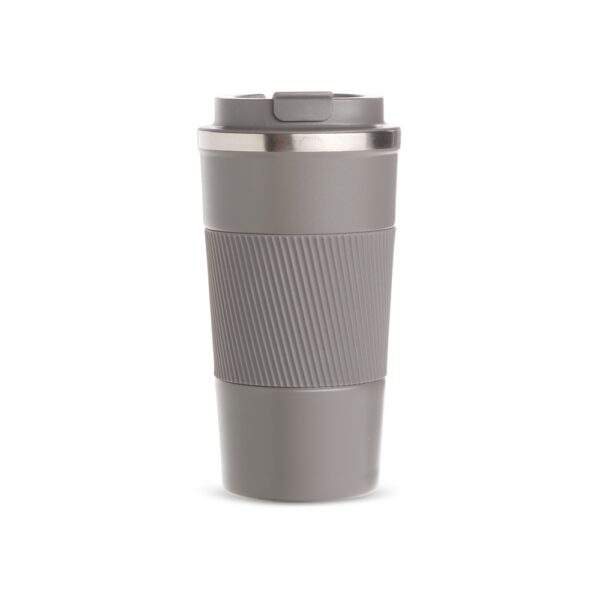 Copo térmico cinza personalizado brinde corporativo