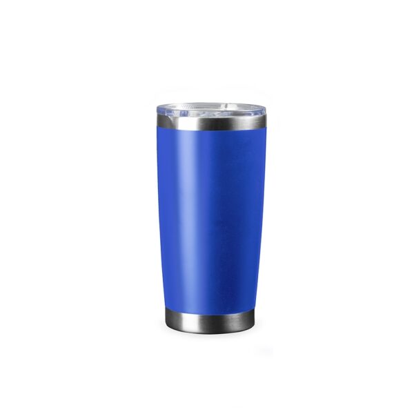 Copo térmico personalizado 520ml azul com logo