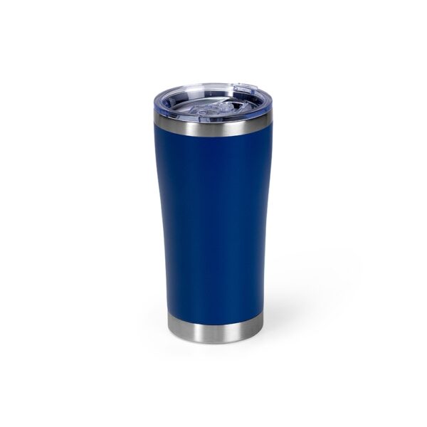 Copo térmico azul 550ml gravação corporativa laser