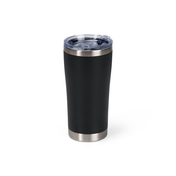 Copo térmico preto 550ml gravação laser com logo