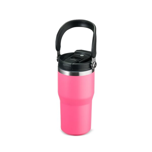Copo térmico corporativo rosa gravação laser 600ml
