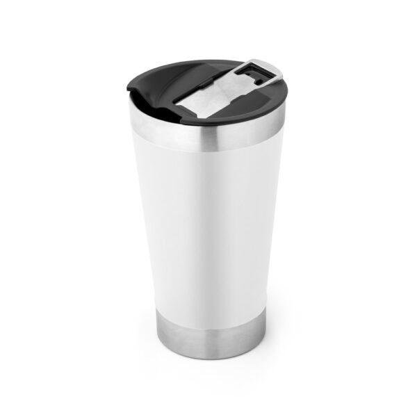 Copo cromado satinado 630ml com gravação laser inox