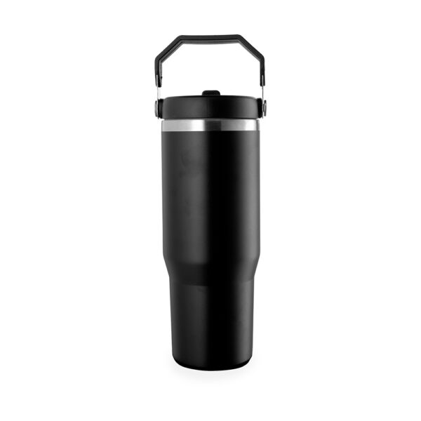 Copo térmico preto 800ml brinde corporativo gravado