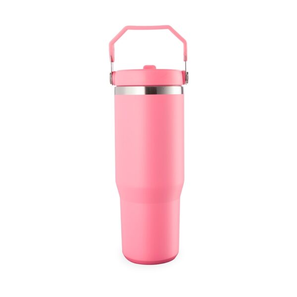 Copo térmico rosa 800ml personalizado silk corporativo