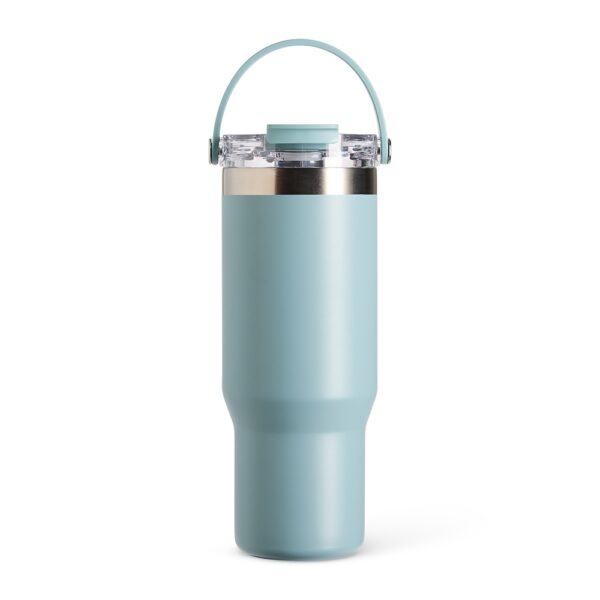 Copo térmico azul 900ml personalizado gravação laser empresa