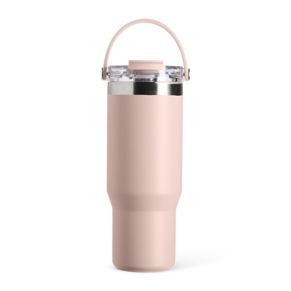 Copo térmico rosa personalizado 900ml brinde corporativo