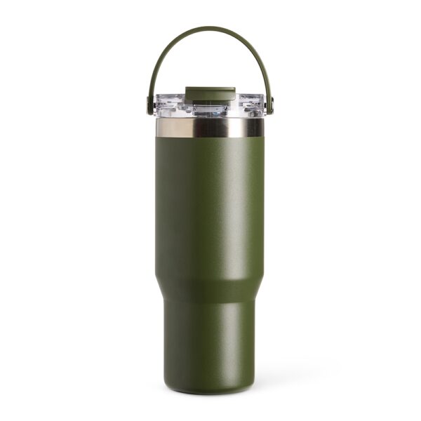 Copo térmico verde 900ml gravação UV digital com logo