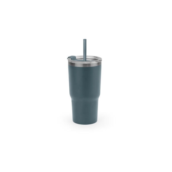 Copo térmico corporativo verde tropa 600ml com logo