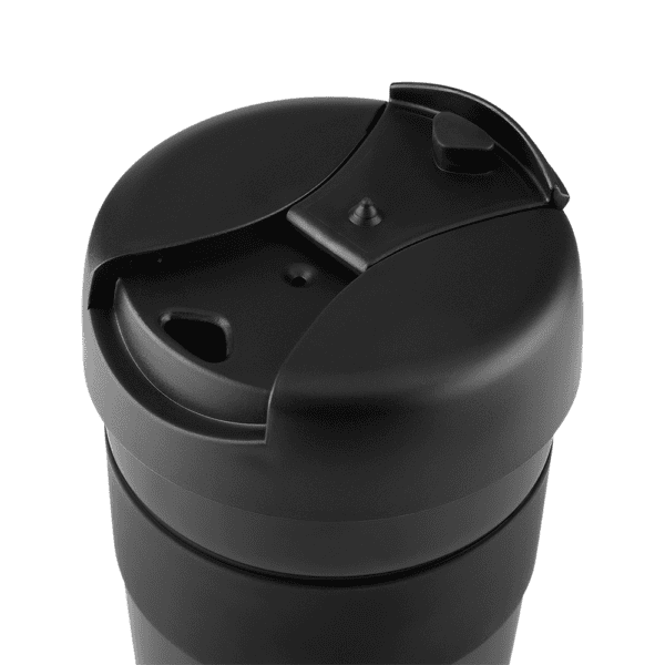 Copo térmico preto gravação UV digital para brindes B2B