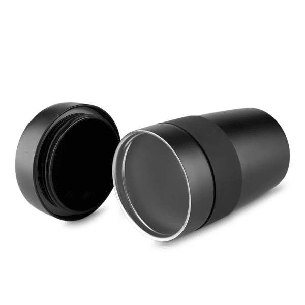 Copo térmico corporativo preto personalizado com marca