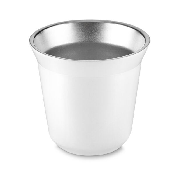 Copo para espresso branco com logo corporativo