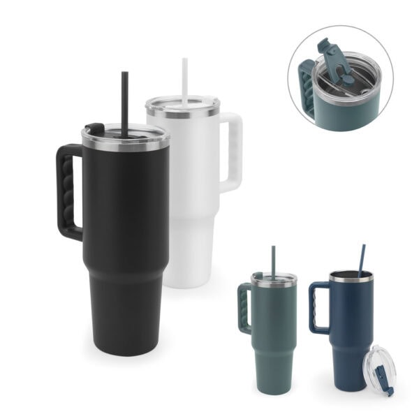 Copo inox 1300ml brinde corporativo gravação laser