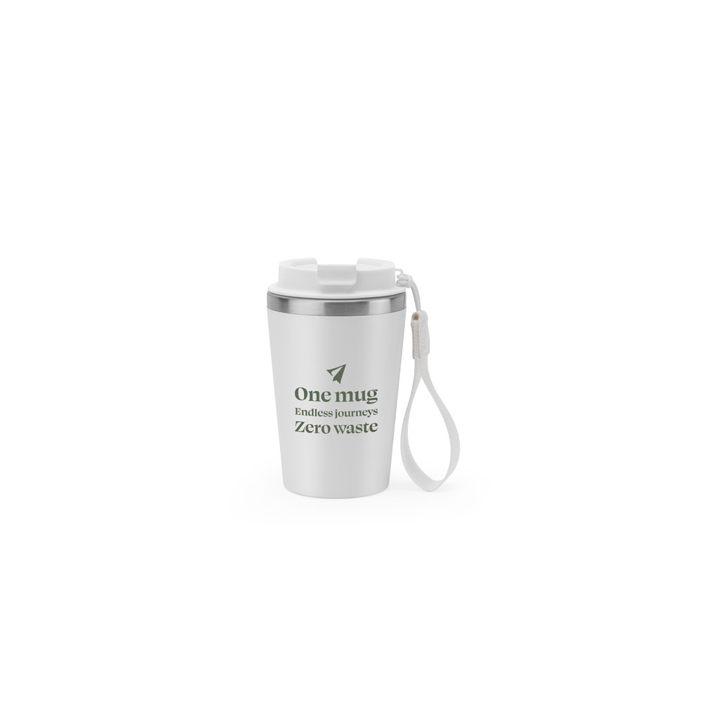 - Huble Brindes Corporativos Copo Térmico Personalizado Reciclado 440ml Aço Inox - Imagem 4