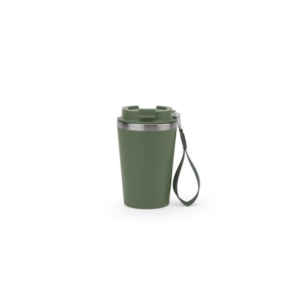 Copo térmico verde tropa personalizado 440ml com logo