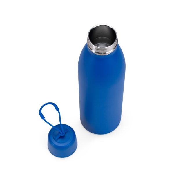 Garrafa inox preta 500ml gravação laser corporativa