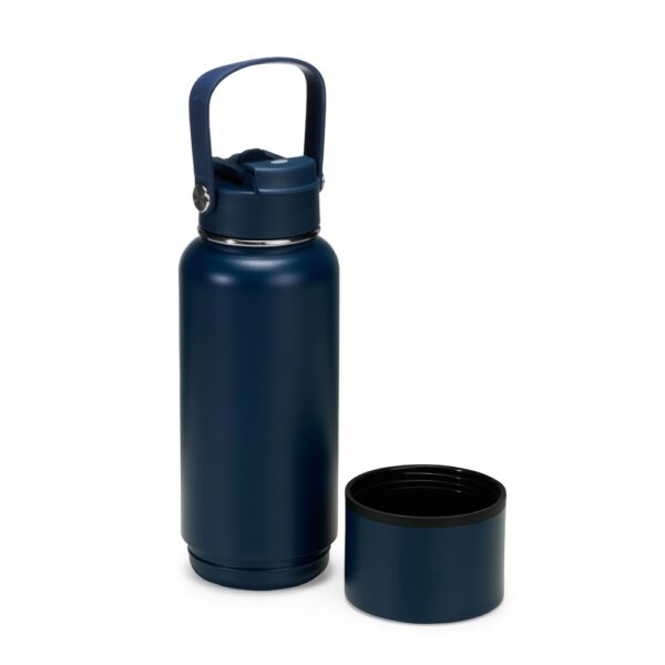 Garrafa térmica branca corporativa personalizada inox