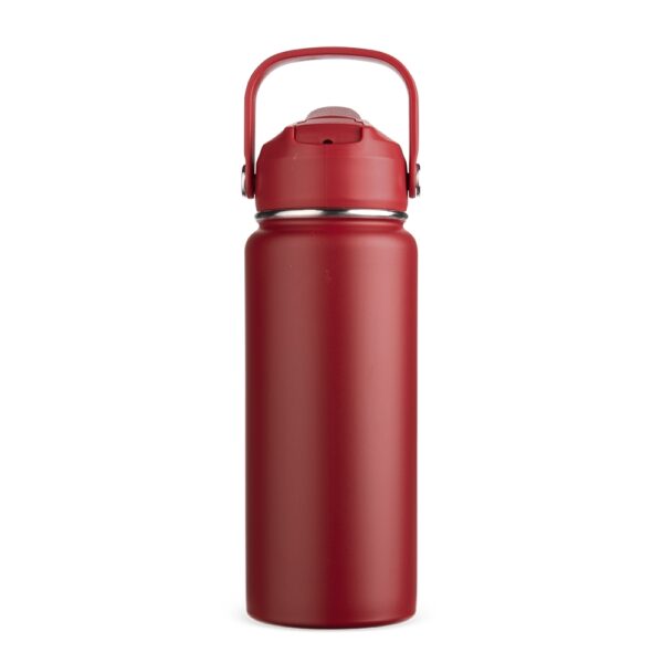 Garrafa térmica preta 600ml gravação laser com logo