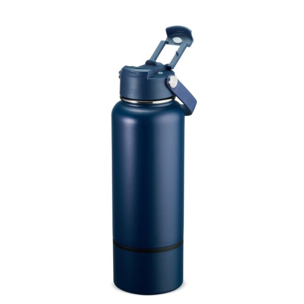 Garrafa inox preta gravação laser corporativa 800ml