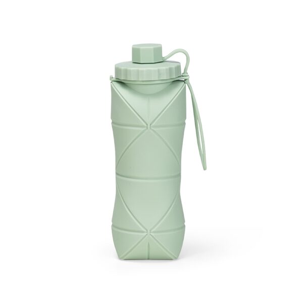 Squeeze silicone dobrável azul com logo empresa silk