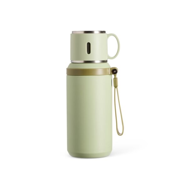 Brinde corporativo garrafa inox preta personalizada