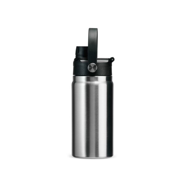 Garrafa inox prata personalizada brinde corporativo