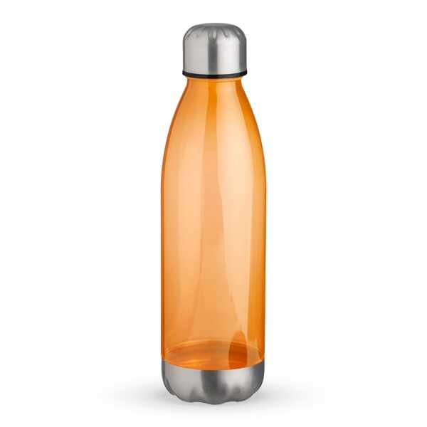 Garrafa personalizada plástica 700ml laranja corporativa