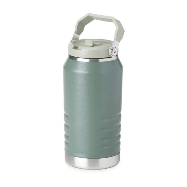 Garrafa térmica verde personalizada brinde corporativo