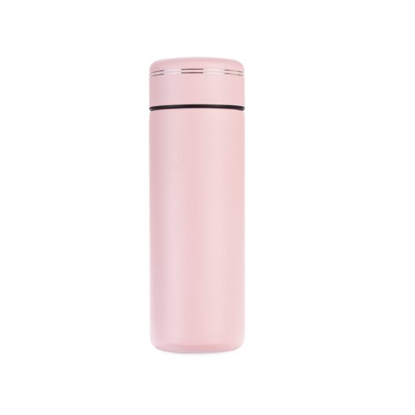 Garrafa térmica rosa personalizada gravação laser 300ml