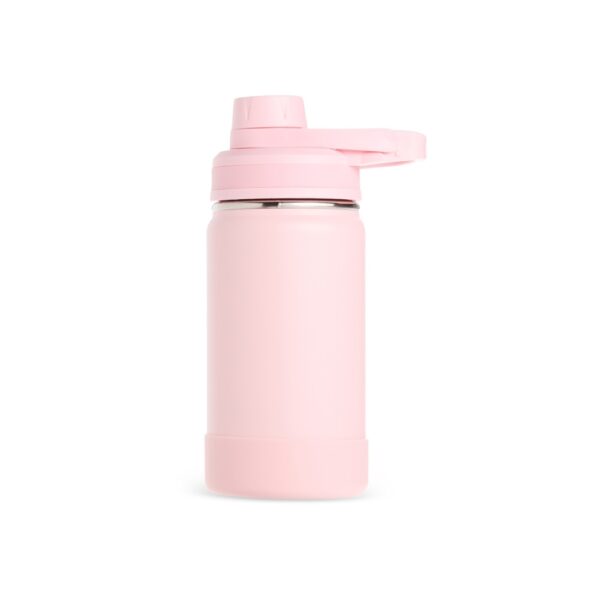 Brinde corporativo garrafa térmica rosa com logo