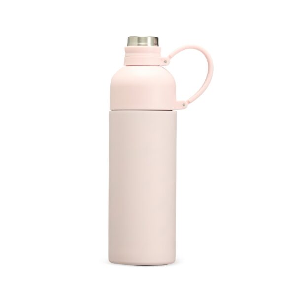 Garrafa térmica rosa personalizada brinde corporativo 460ml