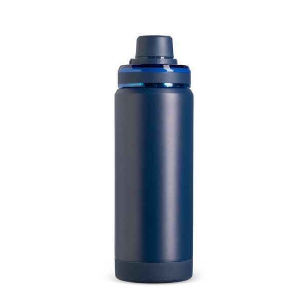 Garrafa térmica personalizada 600ml azul com logo