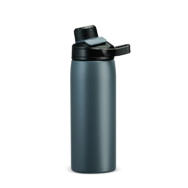 Garrafa térmica personalizada 600ml cinza com logo