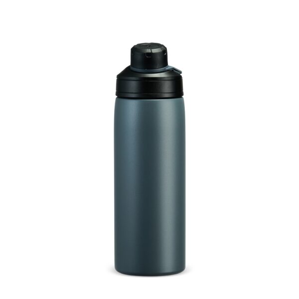 Detalhe gravação laser garrafa térmica 600ml empresa