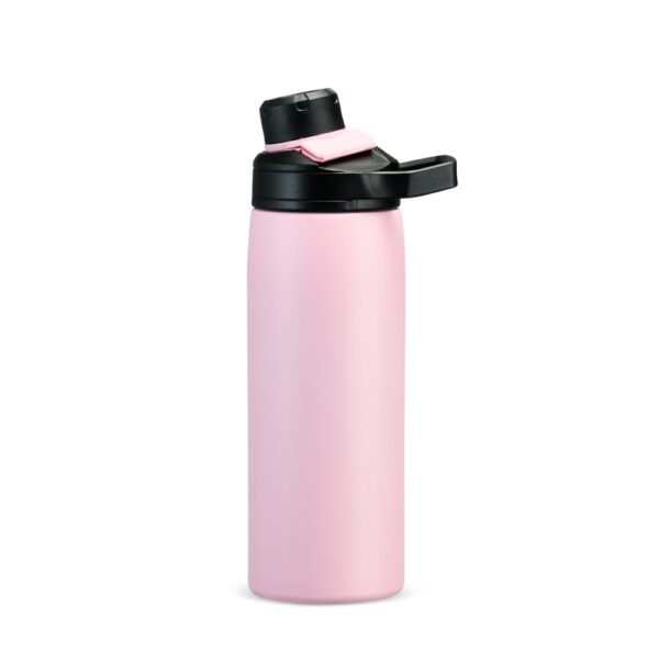 Garrafa térmica personalizada 600ml rosa para empresas