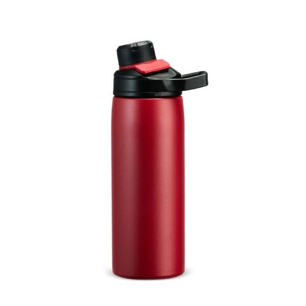 Garrafa térmica corporativa vermelha 600ml com gravação
