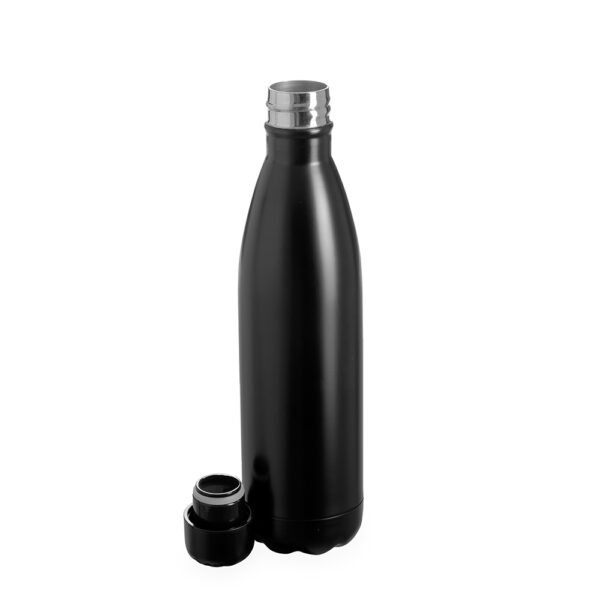 Garrafa corporativa preta 780ml com logo em laser