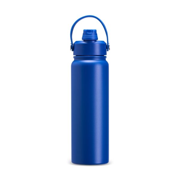 Garrafa térmica com logo empresa azul 800ml brinde