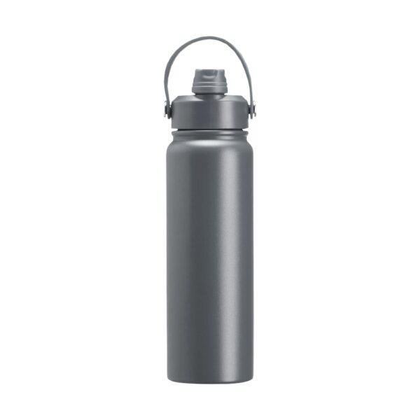Garrafa térmica personalizada 800ml cinza com logo