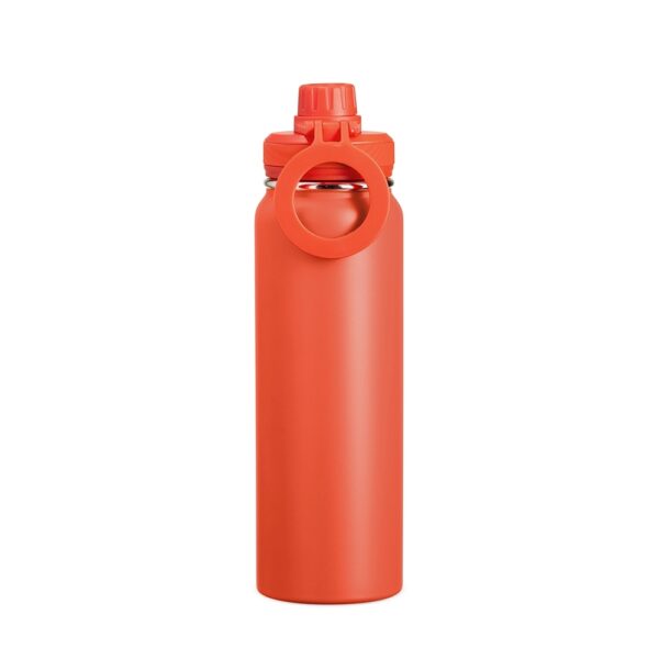 Detalhe gravação laser garrafa térmica 850ml com logo