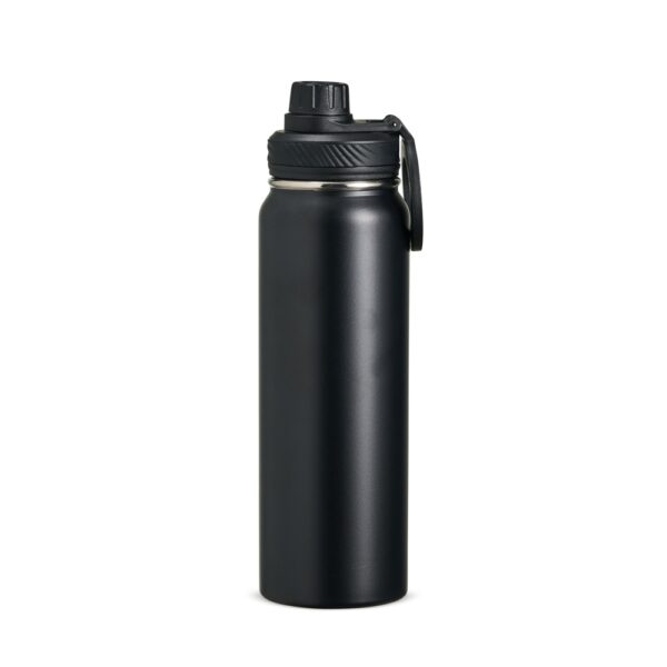 Garrafa térmica corporativa 850ml preta gravação laser