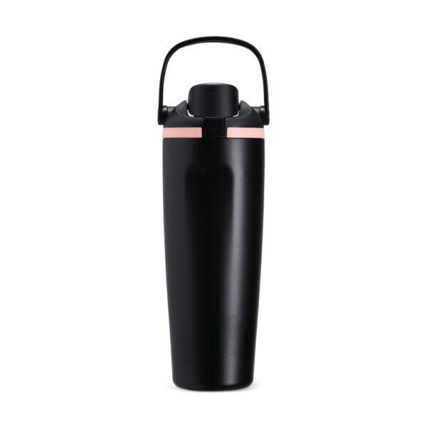 Garrafa térmica personalizada 850ml preta com gravação laser