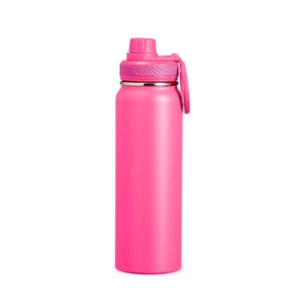 Garrafa térmica personalizada 850ml rosa brinde executivo