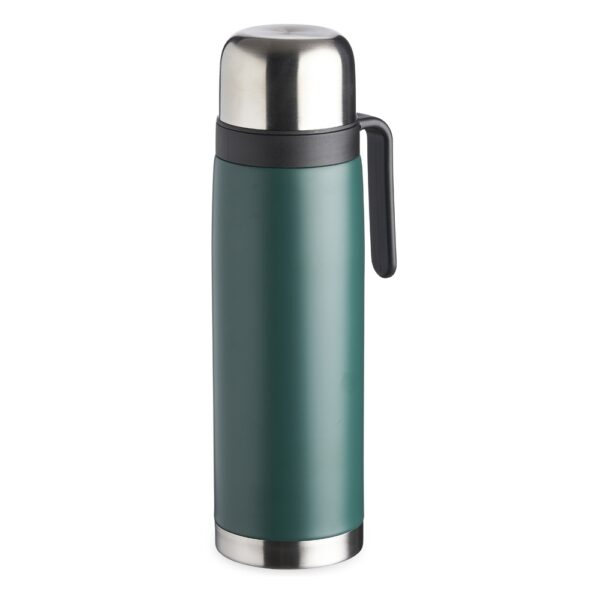 Garrafa térmica inox verde personalizada para empresas