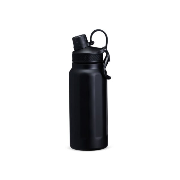 Garrafa térmica personalizada com alça 750ml preta
