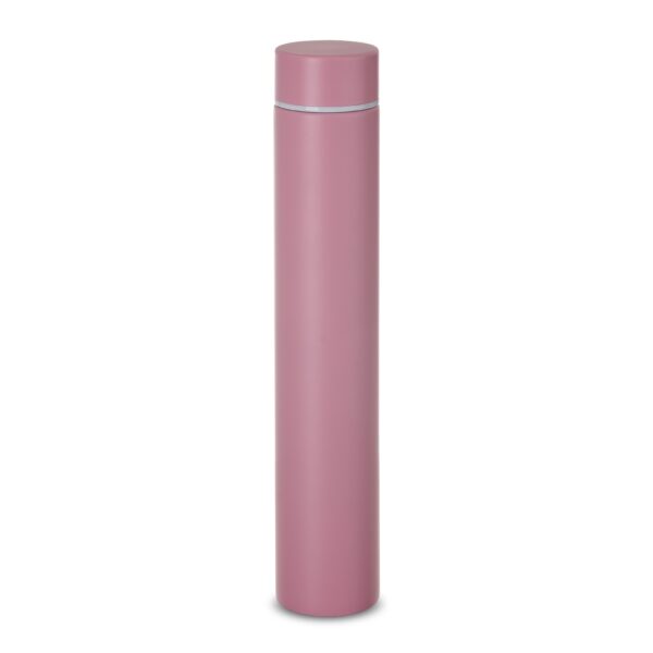Brinde corporativo garrafa térmica rosa gravação laser