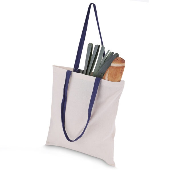 Ecobag Personalizada Algodão Alça Colorida 140g/m² 42x38cm Foto